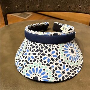 Stylish Blue Patterned Women's Visor